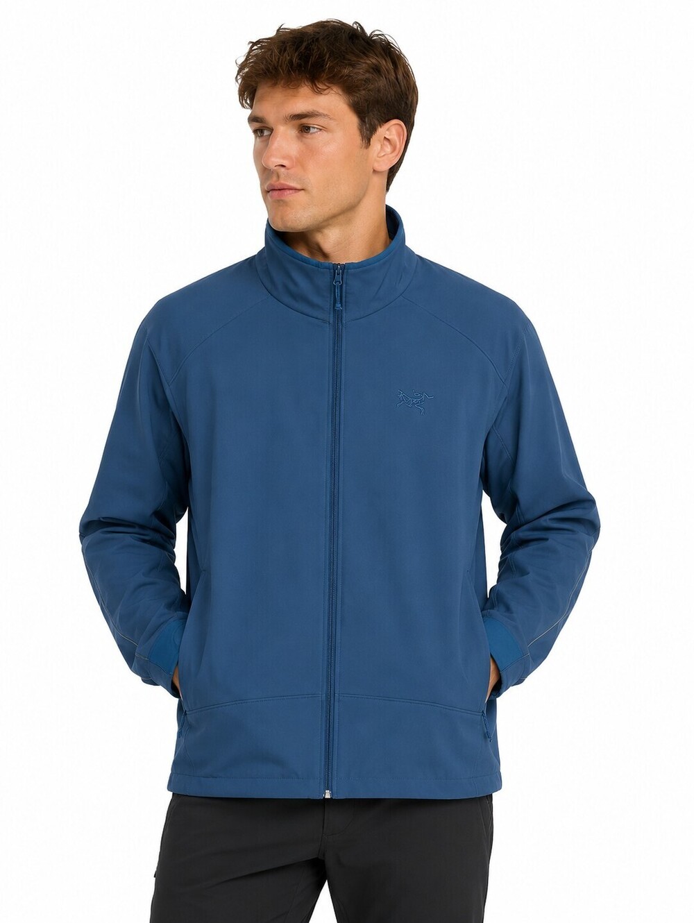 Arc'teryx Men's Blue Softshell Jacket Full Zip Performance Outdoor Jacket -XL